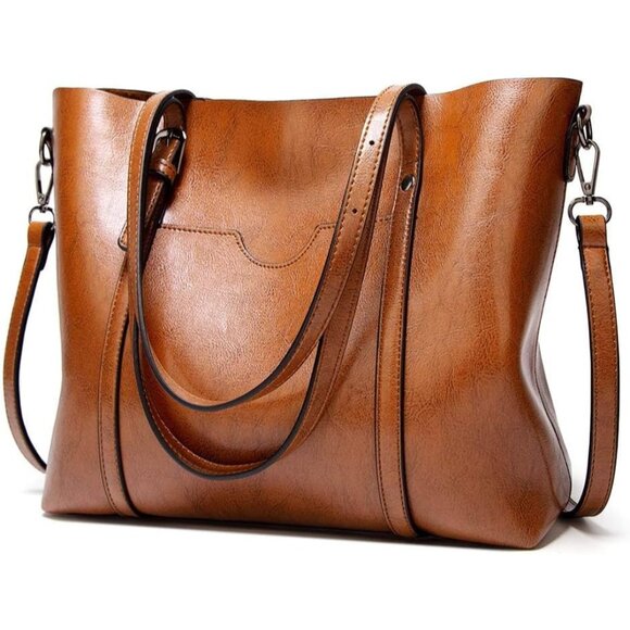 Womens PU Leather Purses and Handbags Top Handle Satchel Bags Tote Bags Tote Pur